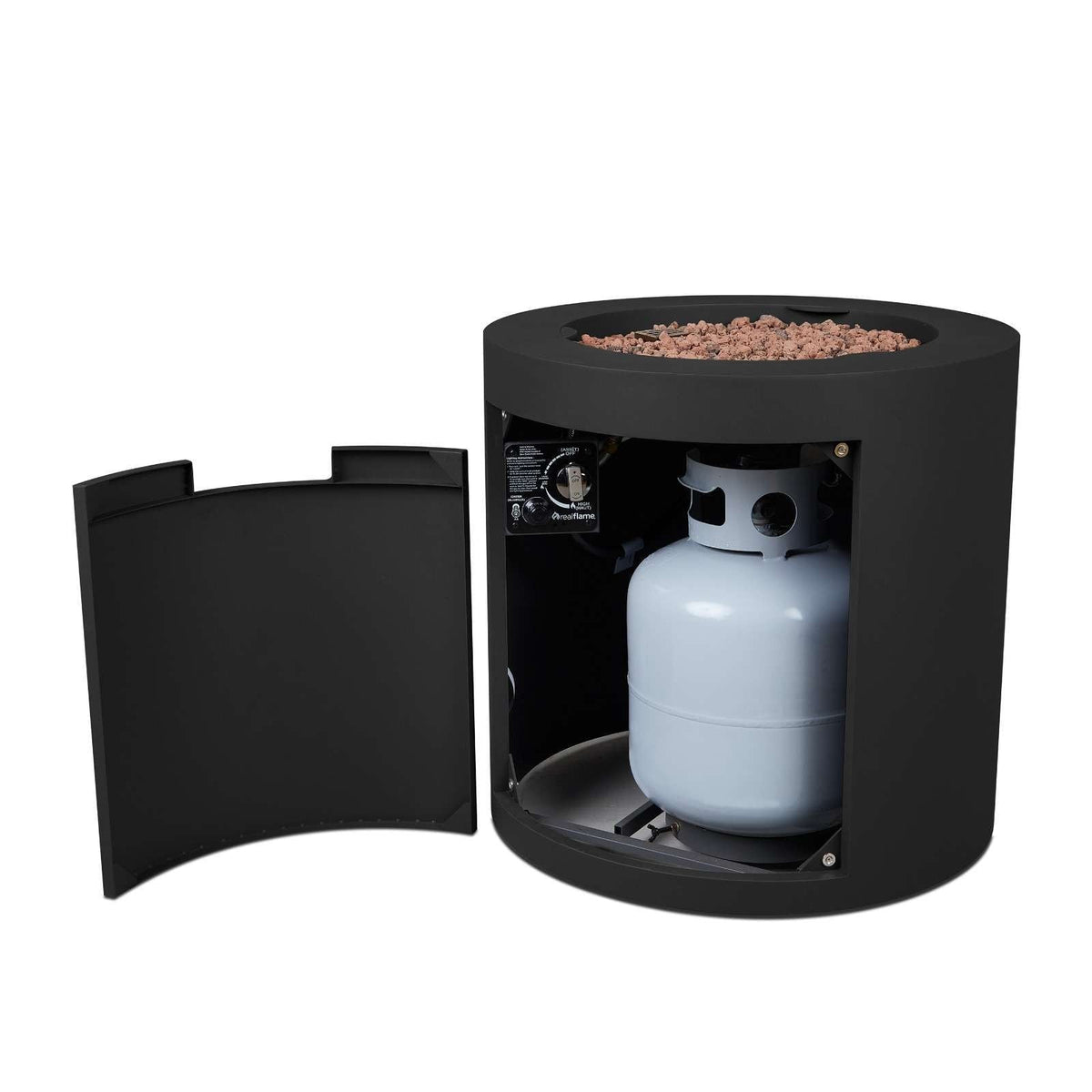 Steel Propane Fire Pit Hidden Tank in Black, 24-in R2C2 - product image 7