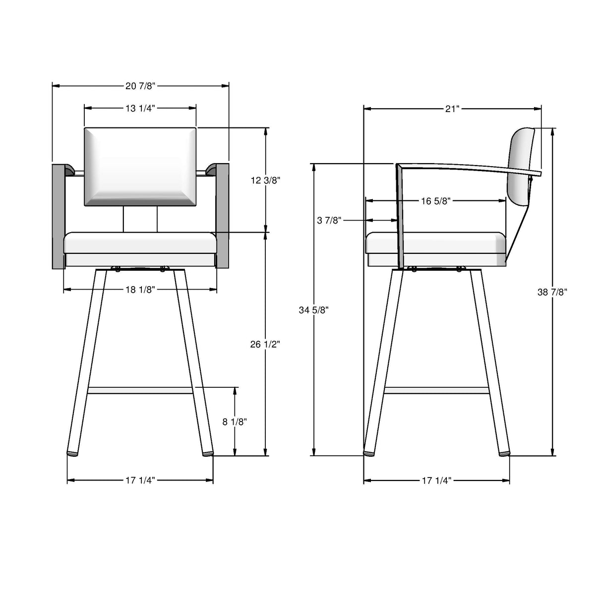 Akers Counter Stool T1Y6 - product image 1