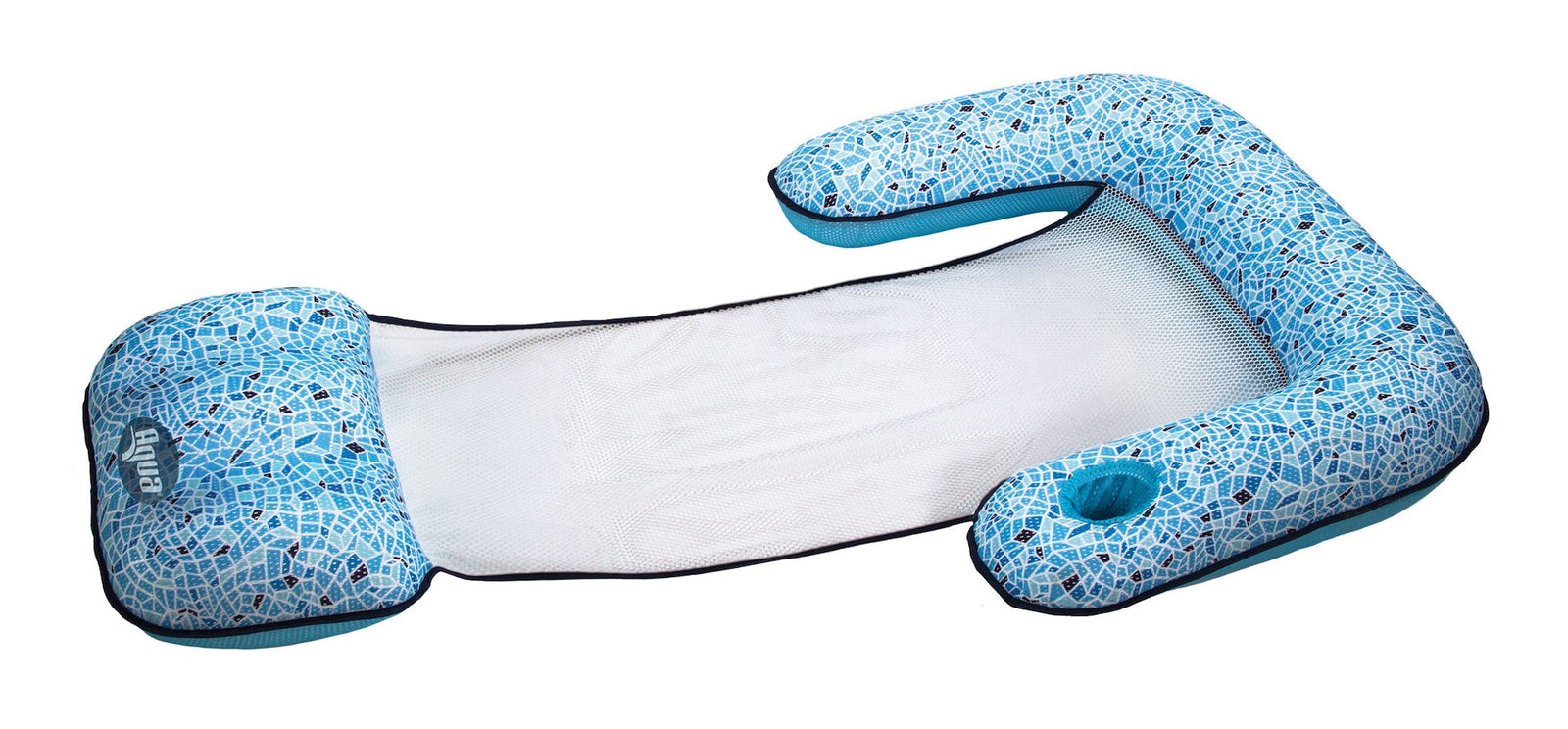 Inflatable 3-in-1 Luxury Travel Pool Float/Lounger, Blue, 57 x 36-in A1D7 - product image 1