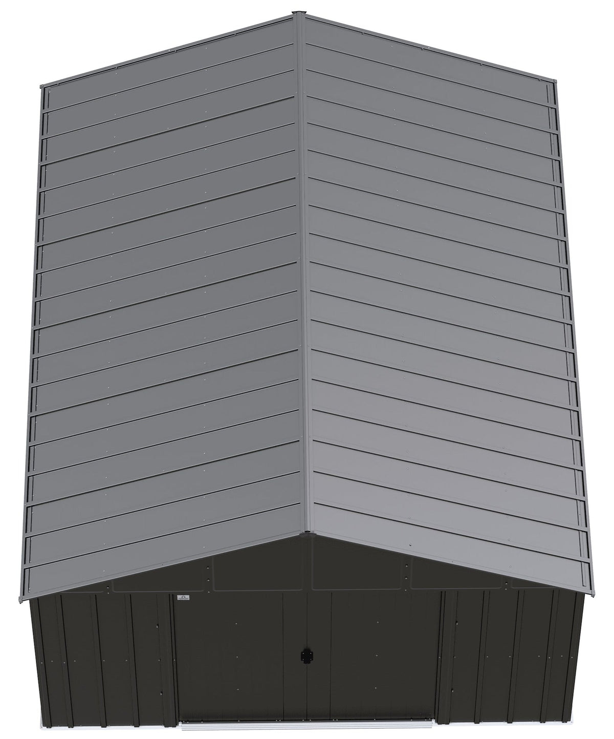Classic 12x14-ft Charcoal Corrosion-Resistant Metal Shed F1P7 - product image 3