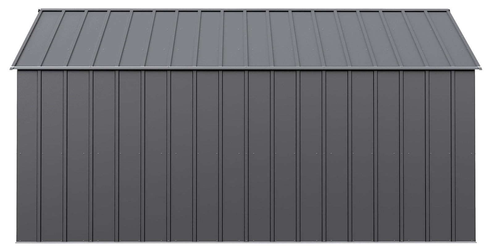 Classic 12x14-ft Charcoal Corrosion-Resistant Metal Shed F1P7 - product image 4