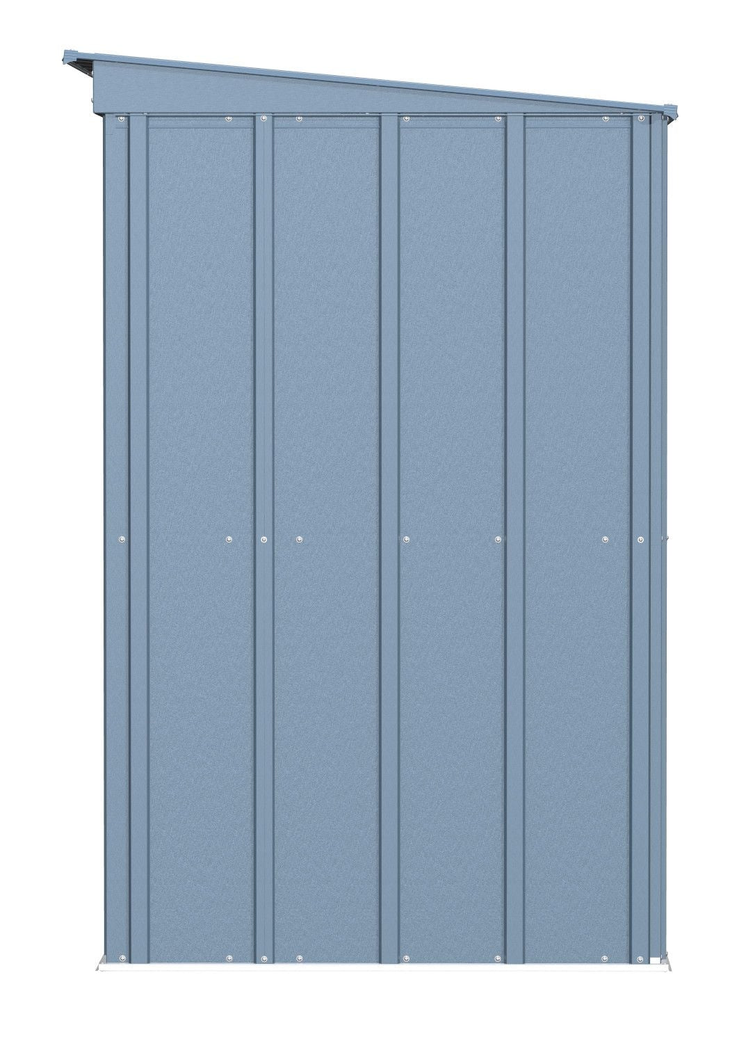 Classic Galvanized Steel Storage Shed, Blue Grey, 8-ft x 4-ft S4I8 - product image 4