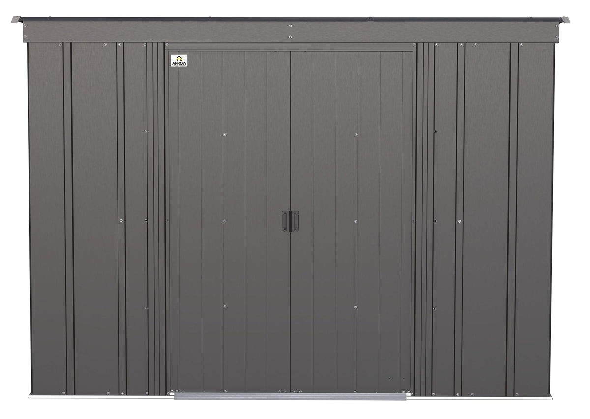Classic Galvanized Steel Storage Shed, Charcoal, 8-ft x 4-ft Z0J0 - product image 3