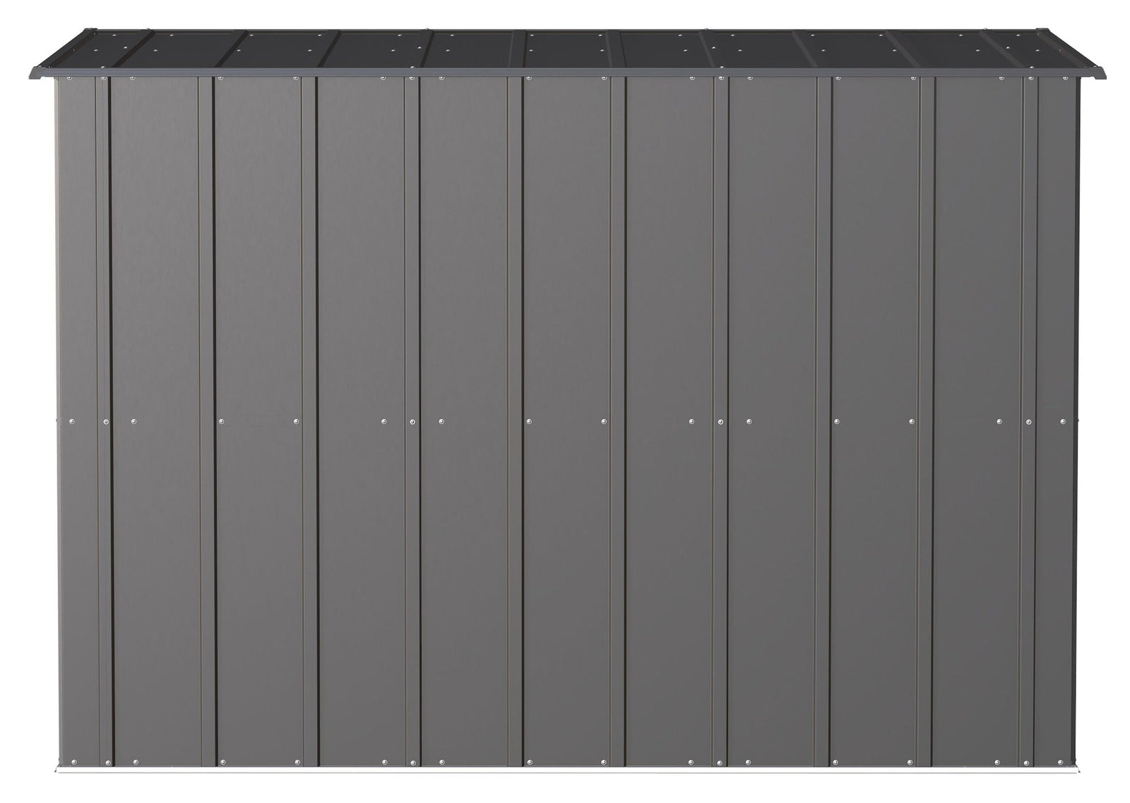 Classic Galvanized Steel Storage Shed, Charcoal, 8-ft x 4-ft Z0J0 - product image 8