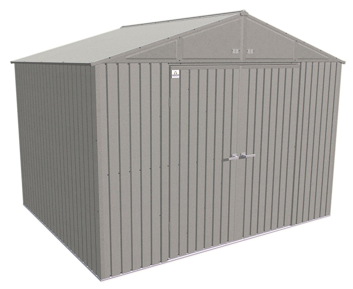 Elite 14x12-ft Cool Grey Weather-Resistant Steel Shed B4B5 - product image 3