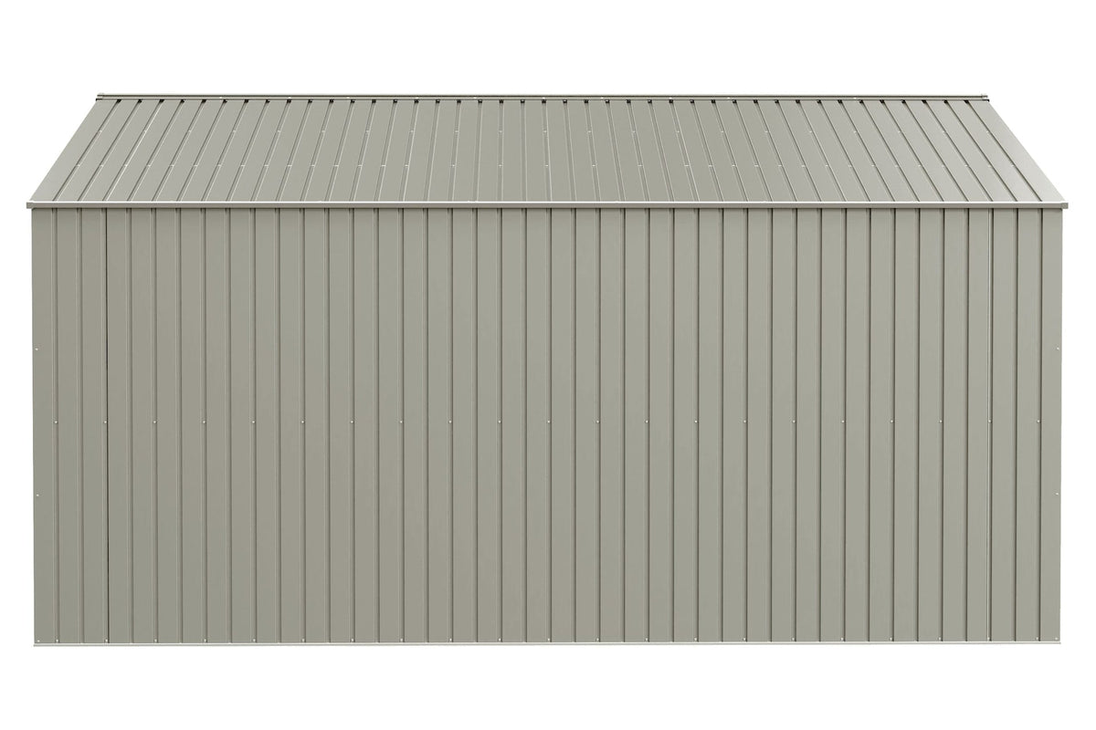 Elite 14x14-ft Cool Grey Corrosion-Resistant Steel Storage Shed O3X4 - product image 3