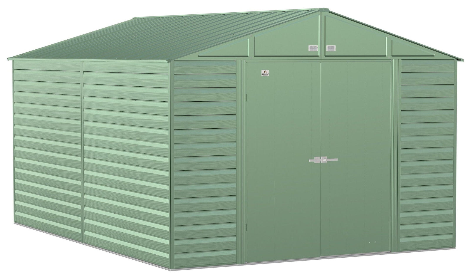 Select Galvanized Steel Storage Shed, Sage Green, 10-ft x 14-ft T3N0 - product image 1