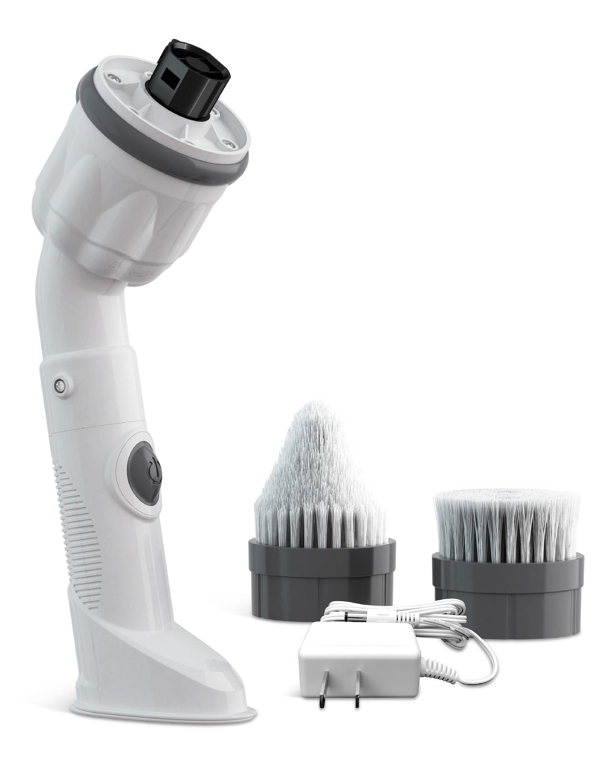 Scrubtastic Max Powerful Handheld Scrubber with 2 Brush Heads, Compact, White O6G7 - product image 1