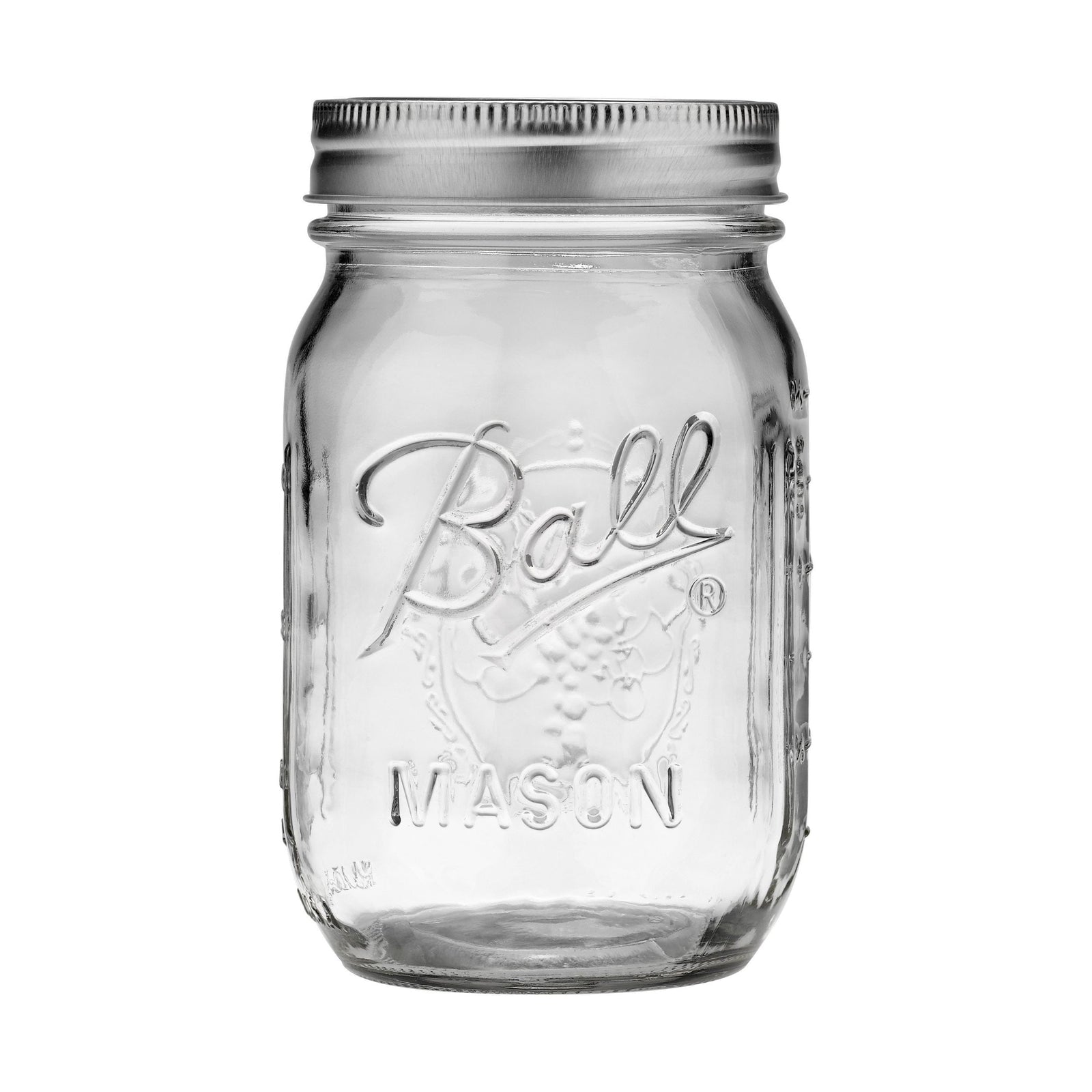Ball Regular Mouth Pint Glass Mason Jar, 16-oz/473-mL, 8-pk M1M3 - product image 1