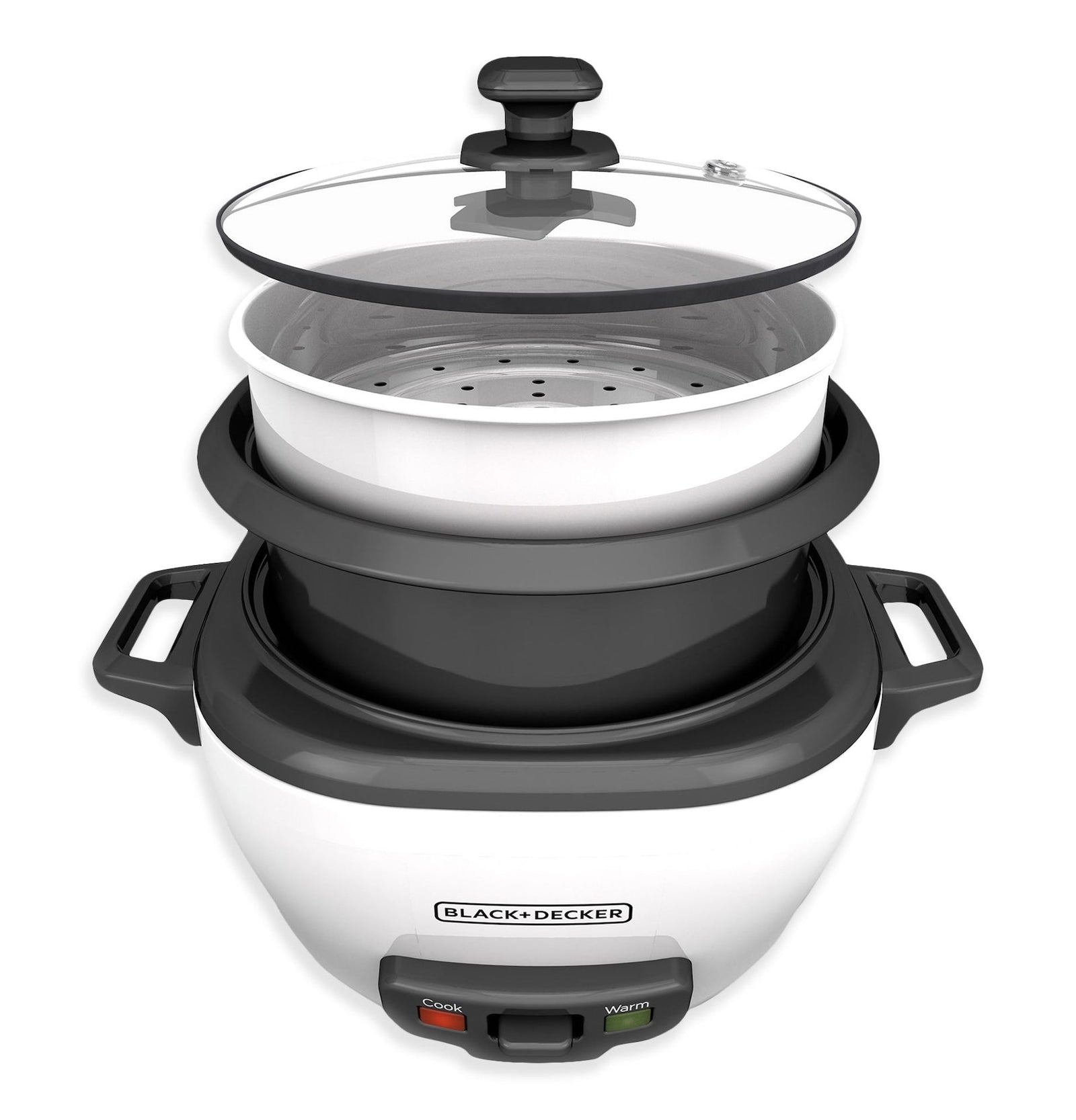 Non-Stick Rice Cooker & Steamer White, 6 Cups C6E6 - product image 3