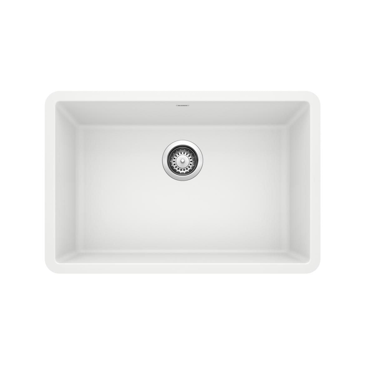 Precis SILGRANIT 27-in Single Bowl Undermount Kitchen Sink, White A5C4 - product image 1