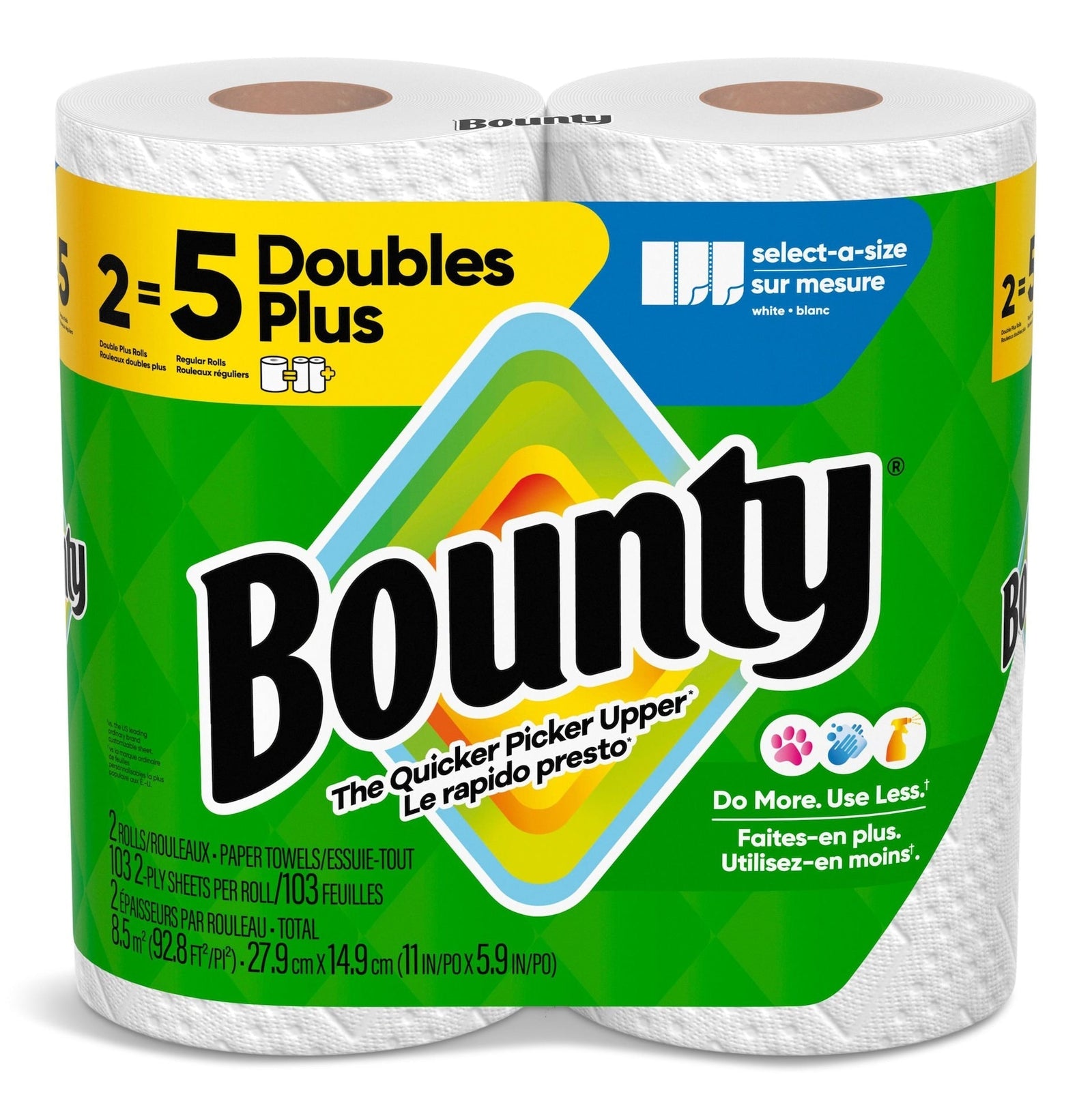 Select-A-Size Paper Towel, Double Rolls, 2-pk Z0I1 - product image 1