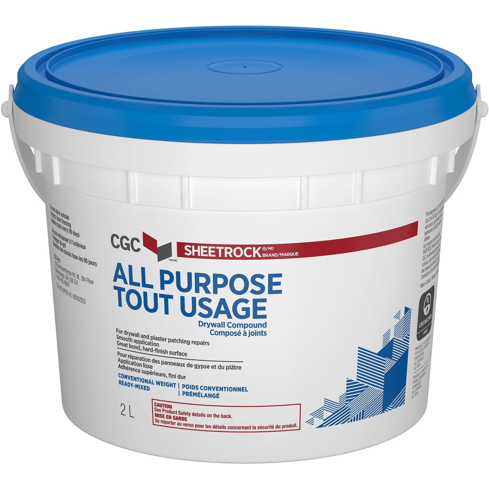 Sheetrock Ready-Mixed Drywall Wallboard Compound, 2-L Pail I1Y1 - product image 1