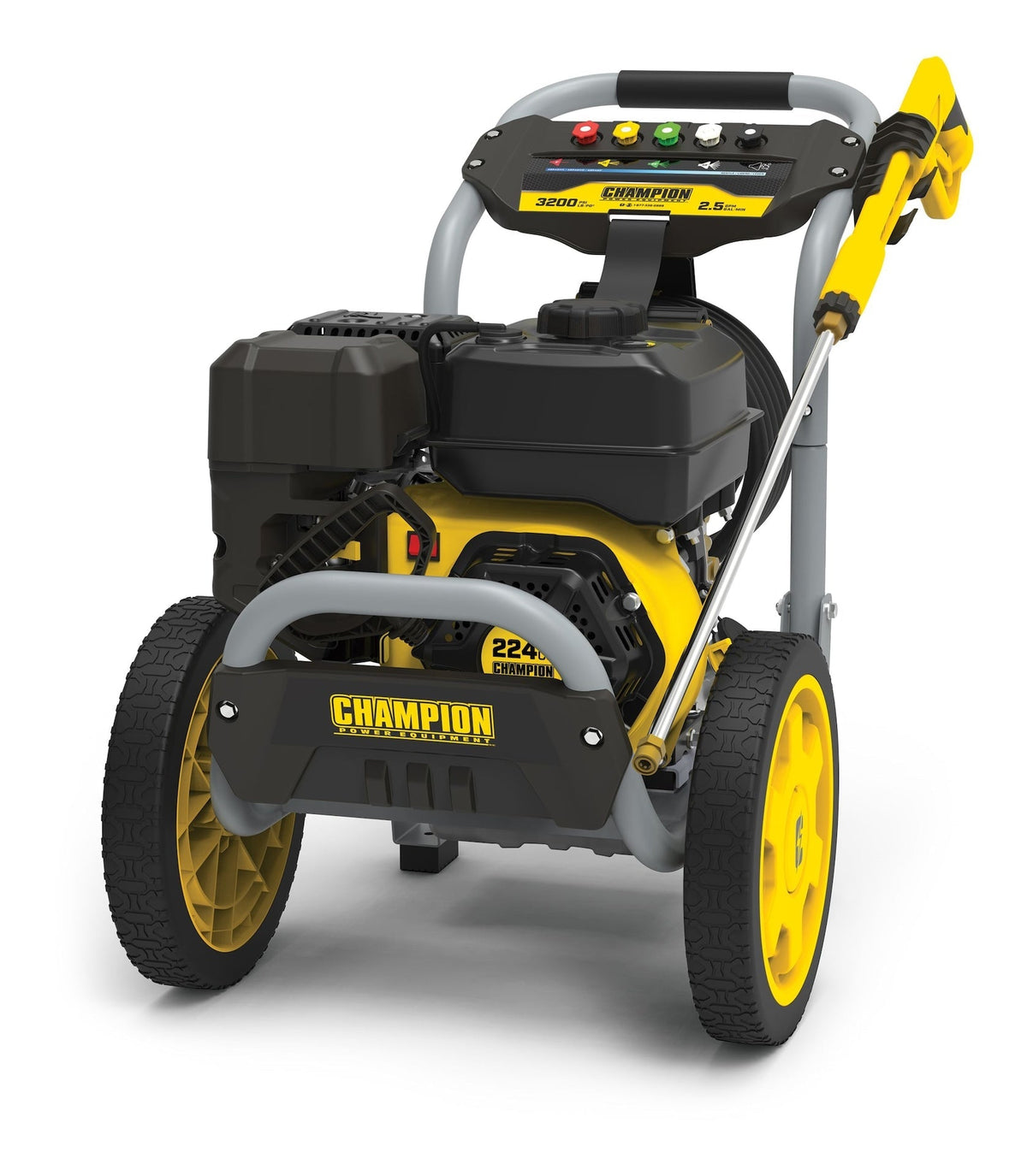 Power Equipment 3200 PSI 2.5 GPM 224cc Engine Cold Water Wheeled Gas Pressure Washer G7X5 - product image 4