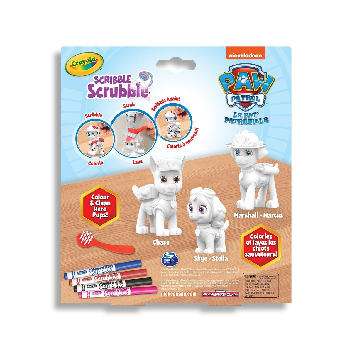 Scribble Scrubbie Pets Activity Playset with Washable Markers, 3-pk, Ages 3+ W4L1 - product image 3