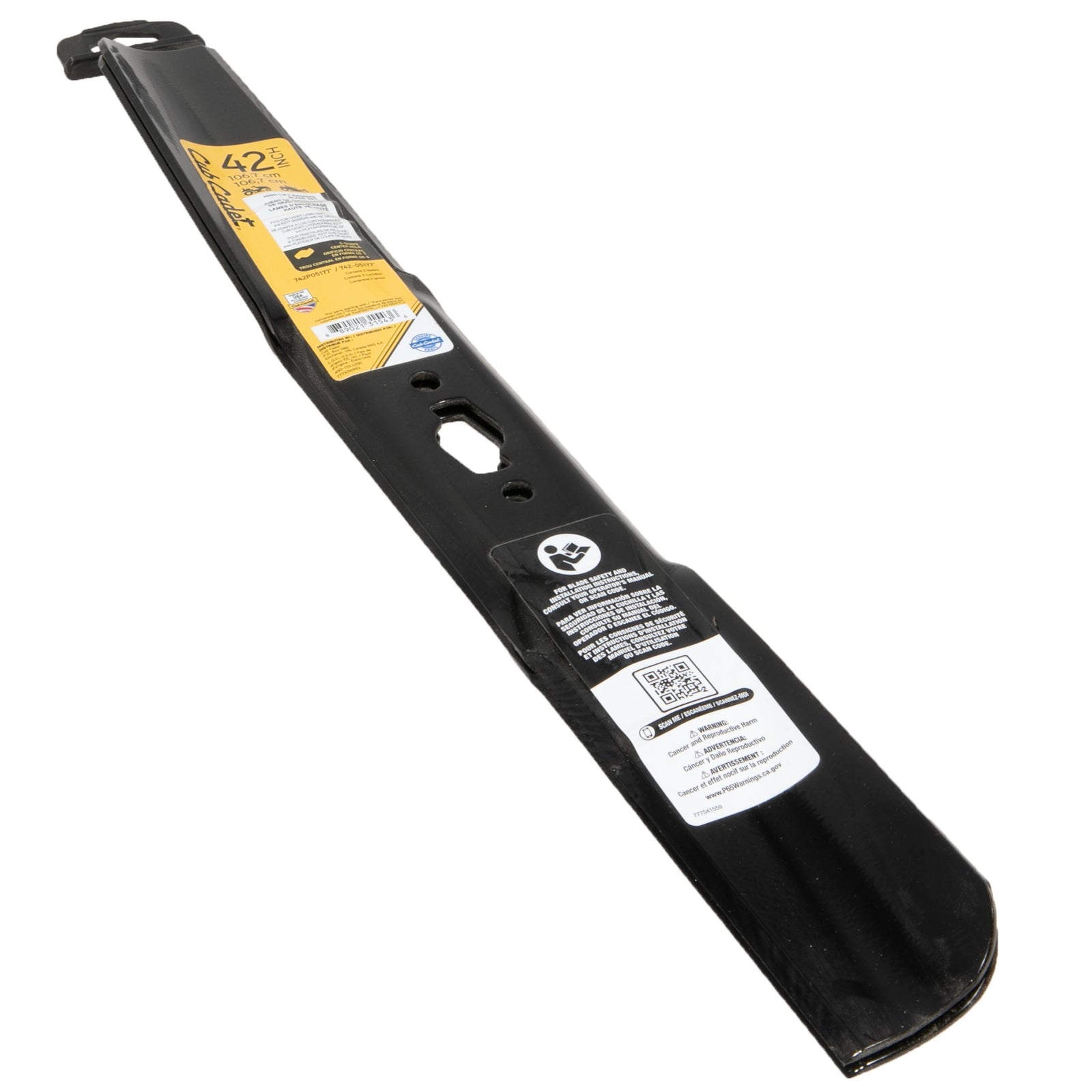 Replacement High-Lift S-Blade Set, Fits 2022 & After Models, Black, 42-in, 2-pk Q8U8 - product image 5