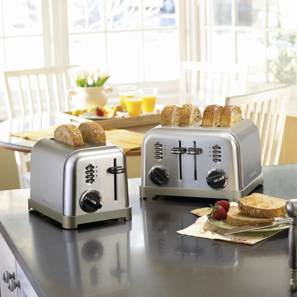 Metal Classic Toaster with 6 Settings, Stainless Steel, 2-Slices L0N1 - product image 5