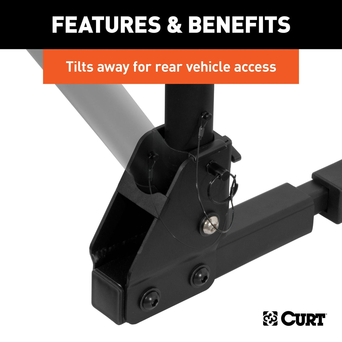 18021 Hitch Mounted Bike Rack, Fits 1-1/4" and 2" Receiver, 2 Bikes K5Q0 - product image 7