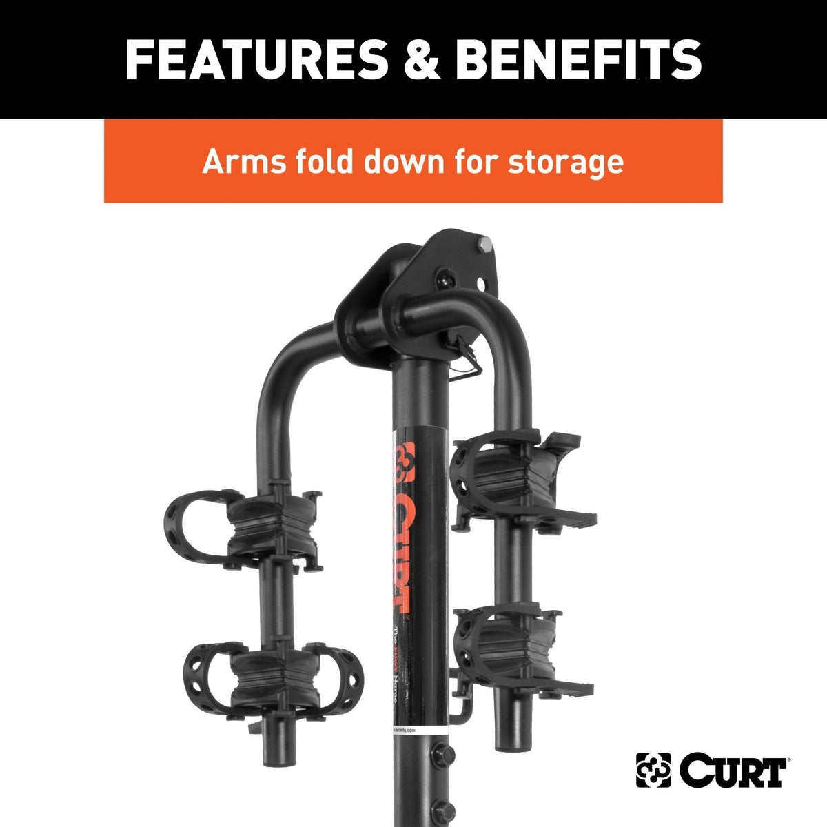 18021 Hitch Mounted Bike Rack, Fits 1-1/4" and 2" Receiver, 2 Bikes K5Q0 - product image 8