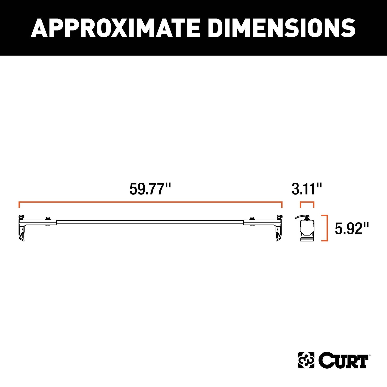 18122 Quick-Release Roof Rack Crossbars, Black Steel, Select Wrangler JK V3O0 - product image 7
