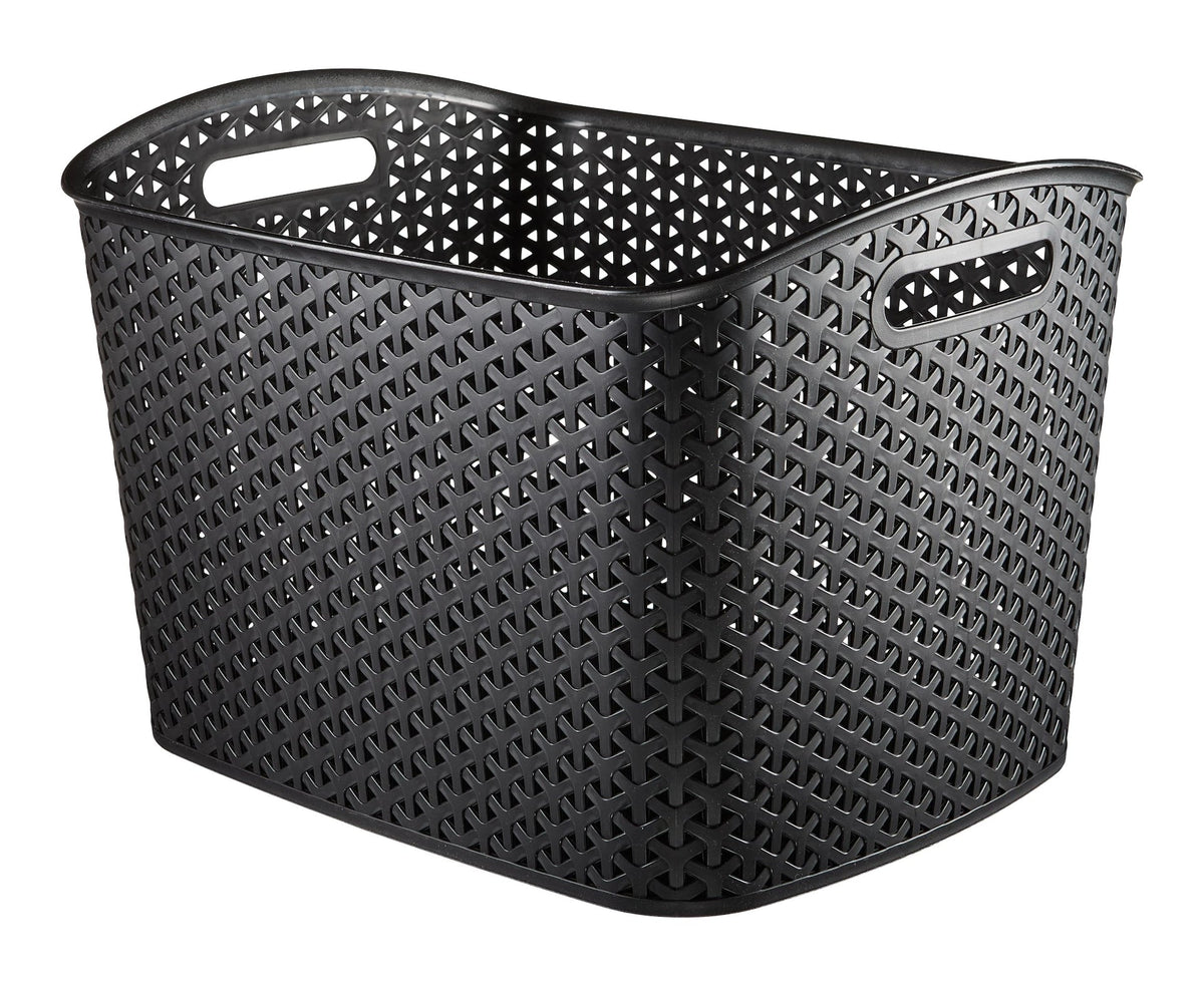 My Style Extra Large Woven Storage Basket, Black O6T8 - product image 1