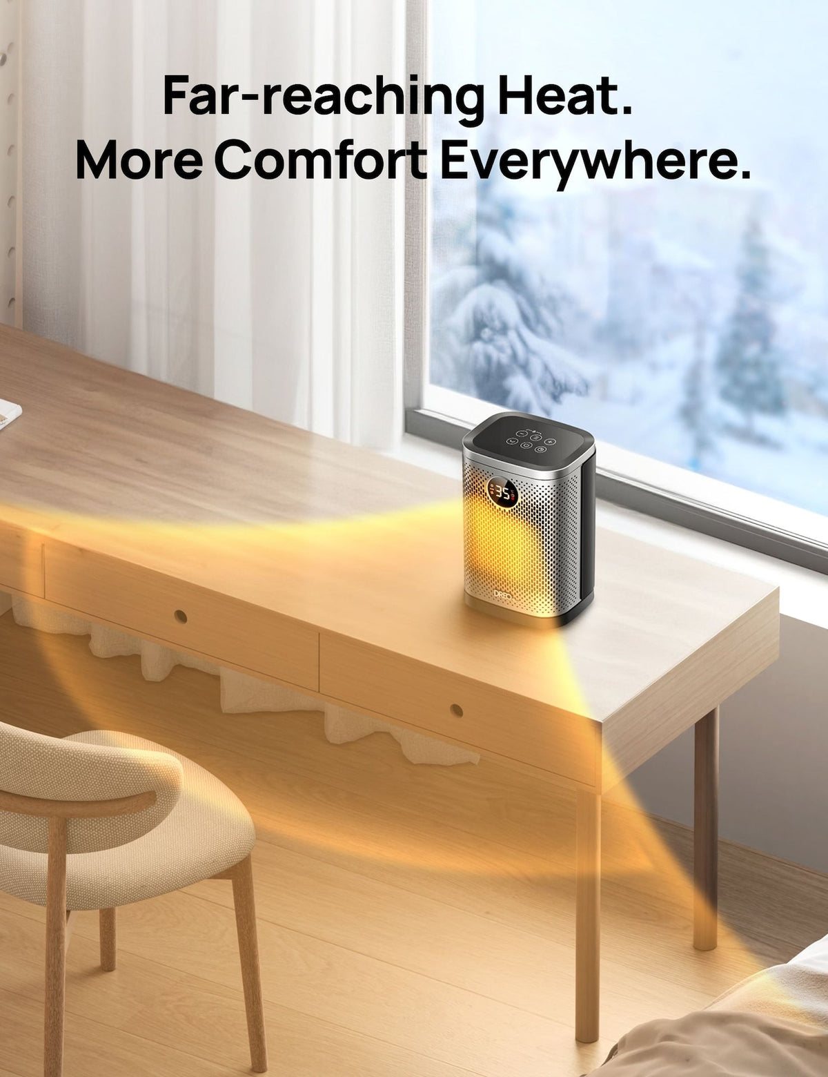 Home 1500W Portable Indoor PTC Ceramic Space Heater X9D3 - product image 7