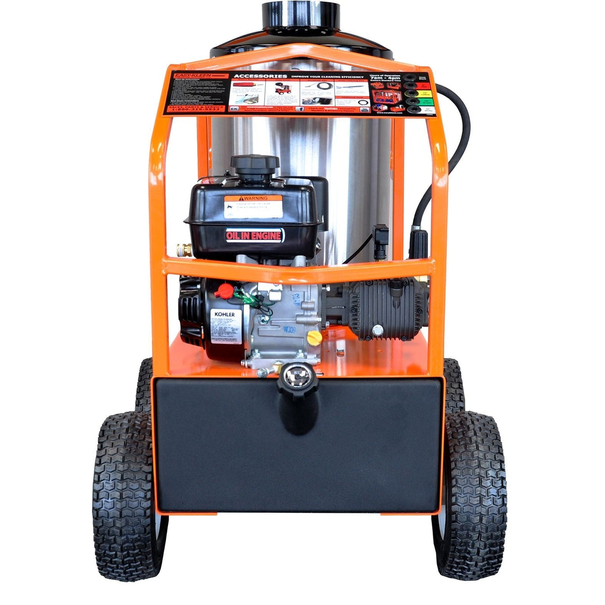 Commercial 2700 PSI 3 GPM 6.5 HP Engine Hot Water Wheeled Gas Pressure Washer G6O0 - product image 4