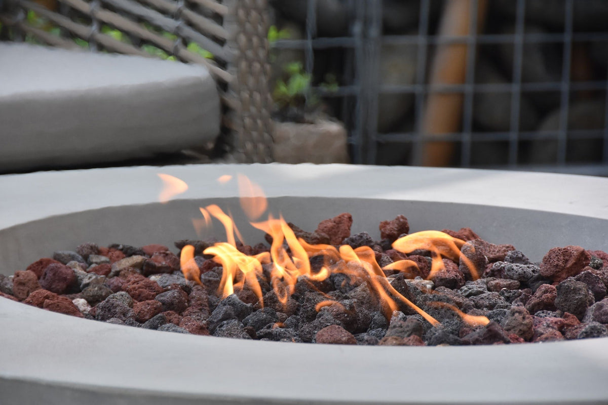 Lunar Bowl Fire Pit, Natural Gas, Light Grey, 45,000 BTU U6A3 - product image 6