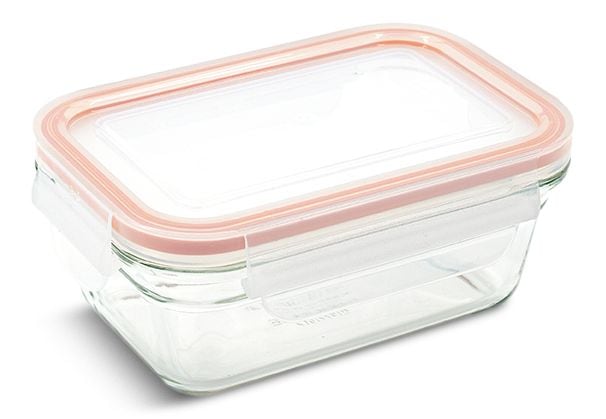 Rectangle Glass Food Storage Container with Airtight Seal, 470-mL R8B7 - product image 1