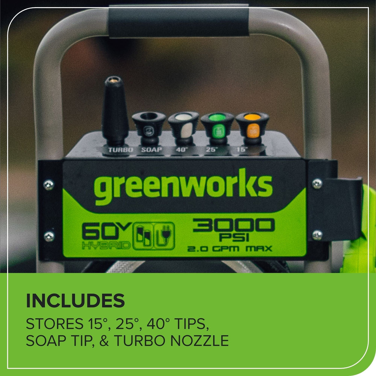 60V 3000PSI 2.0GPM Hybrid AC/DC Pressure Washer, Tool Only L2E6 - product image 5