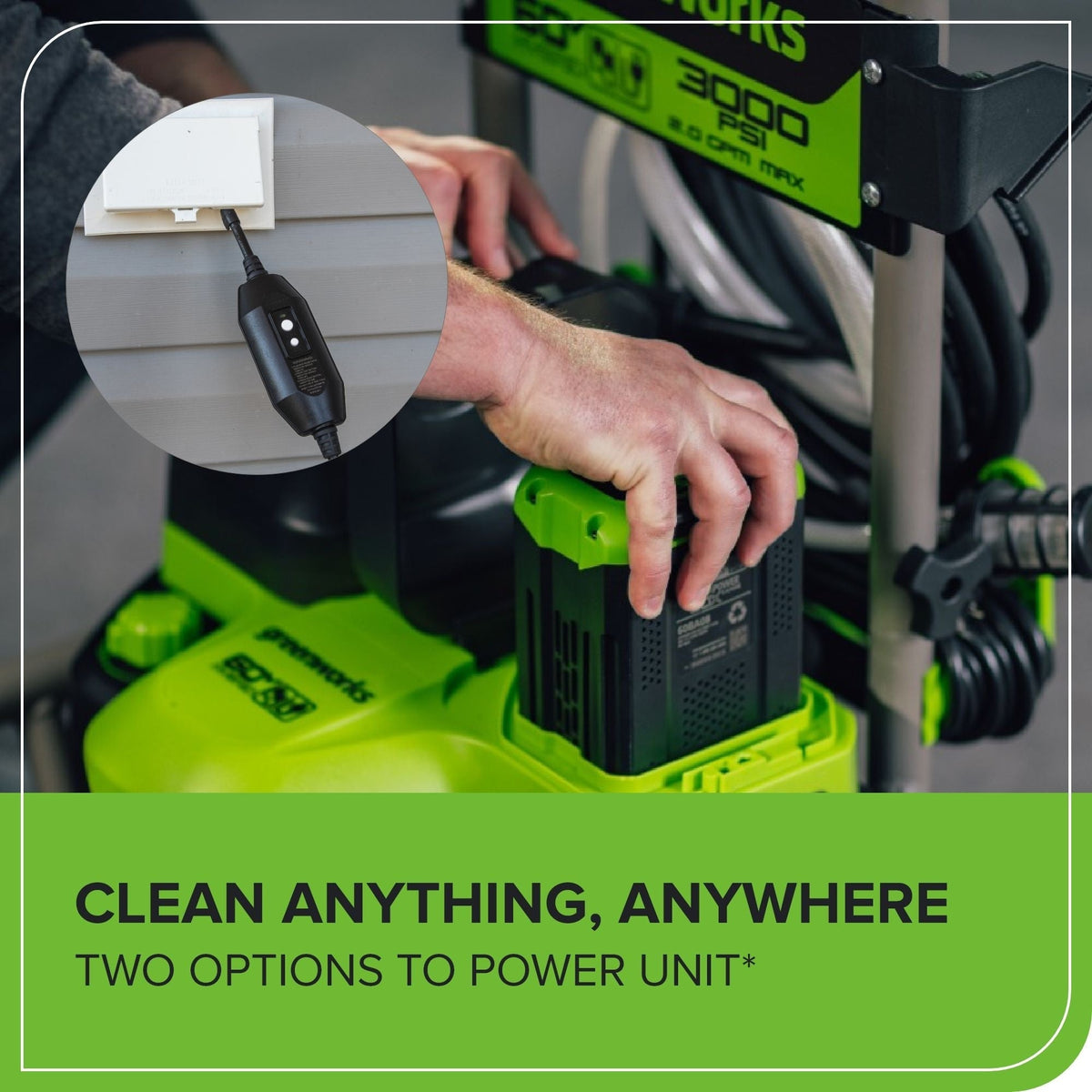 60V 3000PSI 2.0GPM Hybrid AC/DC Pressure Washer, Tool Only L2E6 - product image 8