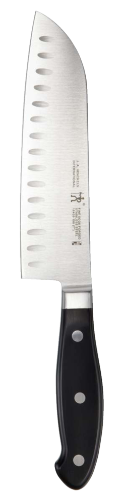 Stainless Steel Fine Edge Forged Santoku Knife, Ergonomic Grip, 7-in D5D2 - product image 1
