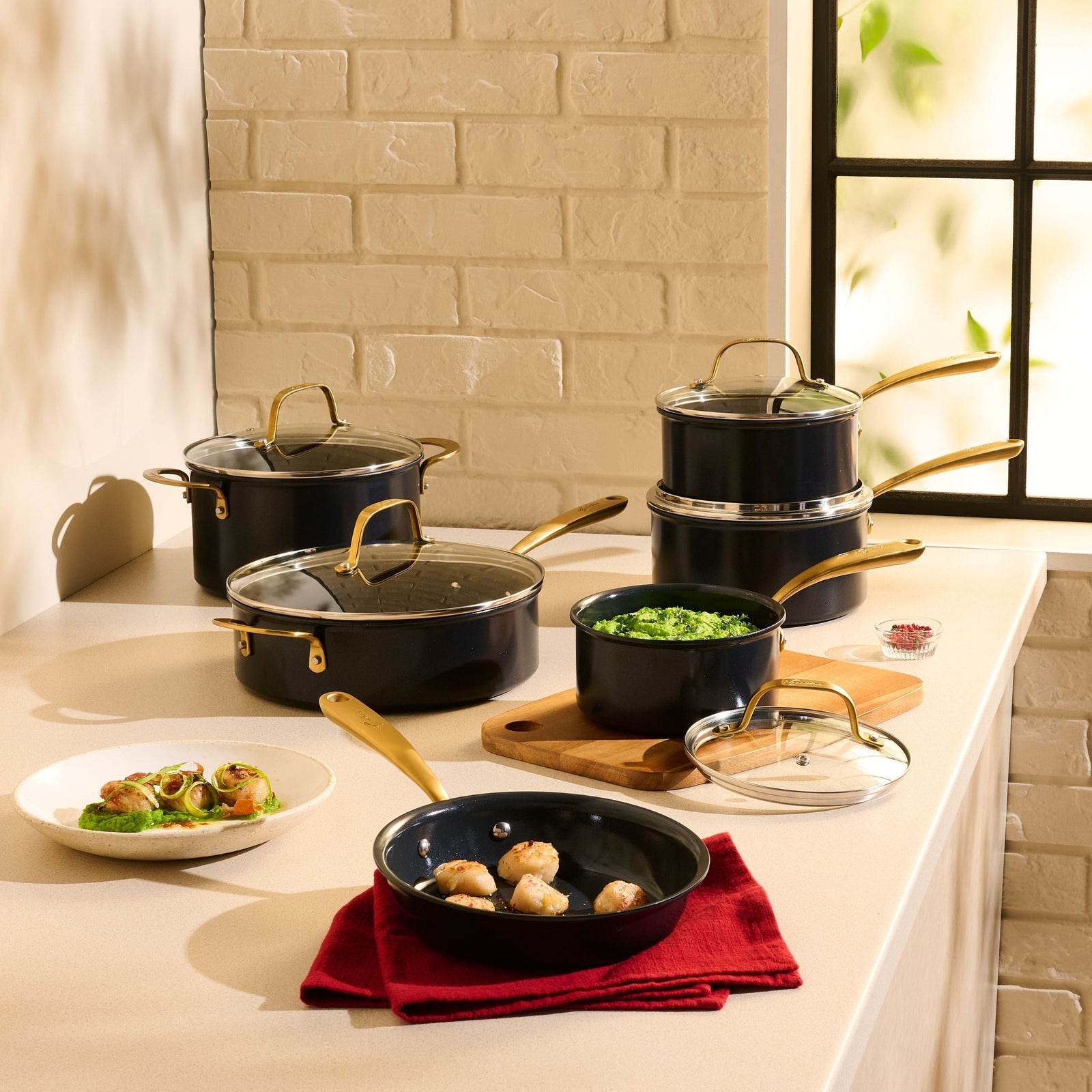 Eleganza Ceramic Pro Non-Stick Cookware Set, 11-pc Y9C7 - product image 6