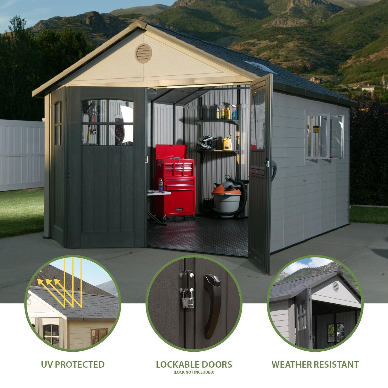 Outdoor Storage Shed, 11-ft x 11-ft D0S2 - product image 4