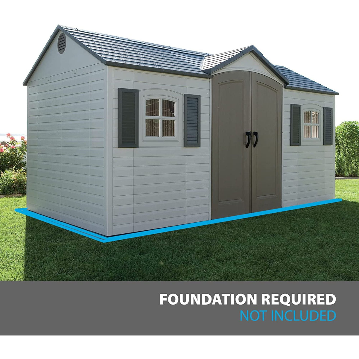 Outdoor Storage Shed with Windows, 8-ft x 15-ft Z9R8 - product image 3