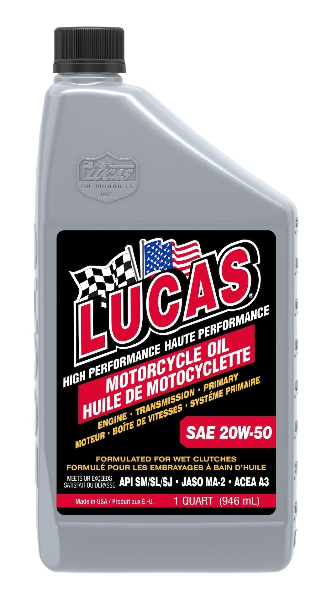 SAE 20W-50 High Performance Motorcycle Oil, 946-mL F3M8 - product image 1