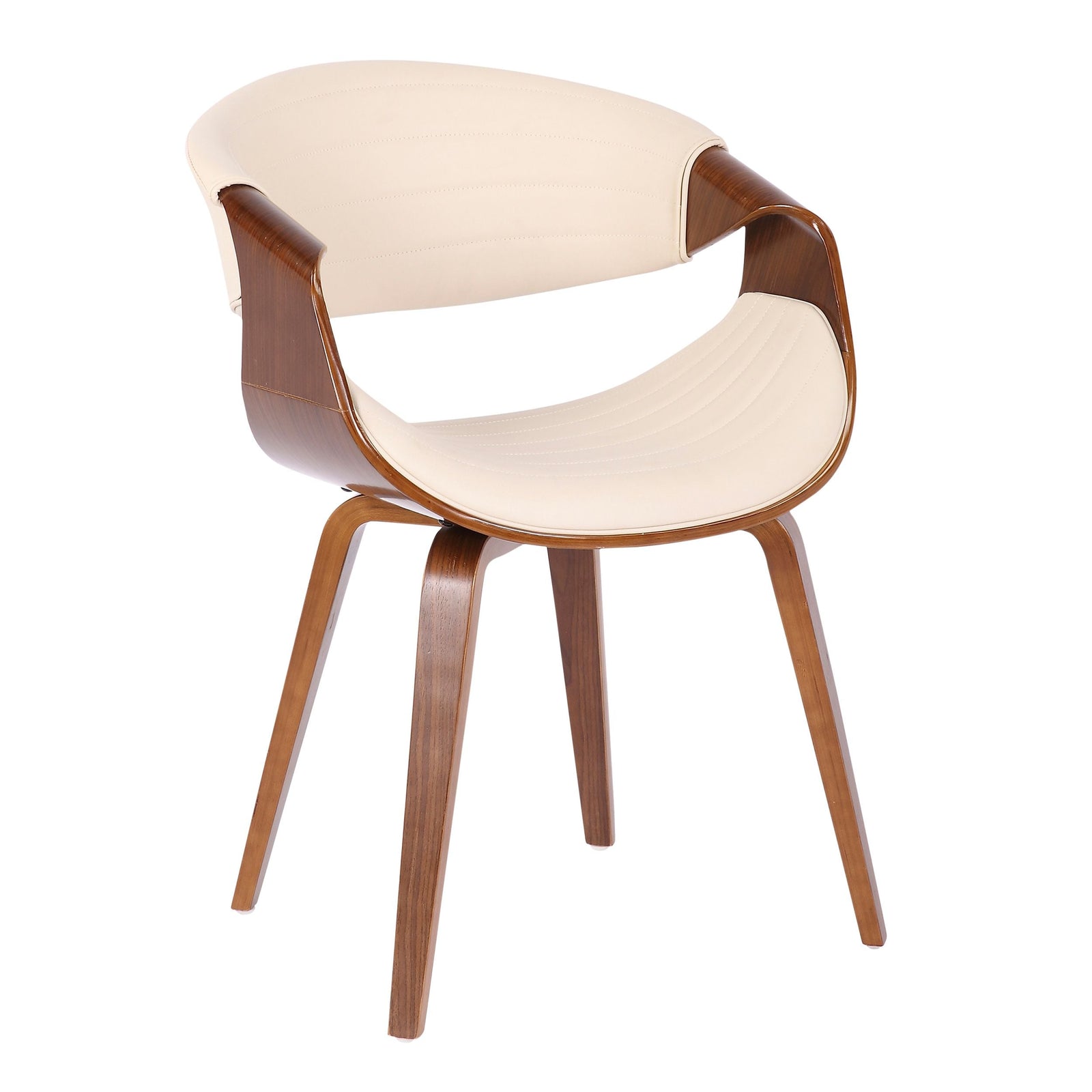 Symphony Faux Leather Dining/ Accent Chair, Cream D0D0 - product image 1