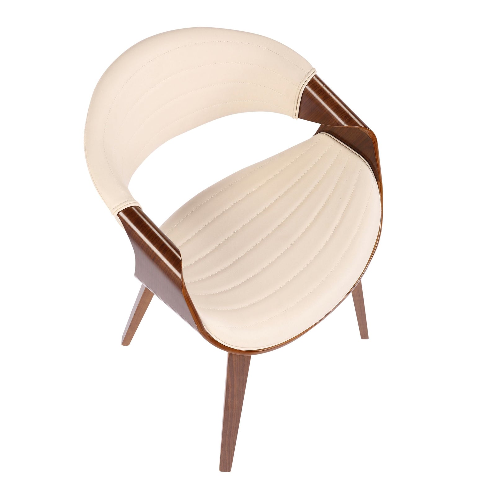 Symphony Faux Leather Dining/ Accent Chair, Cream F9X1 - product image 3