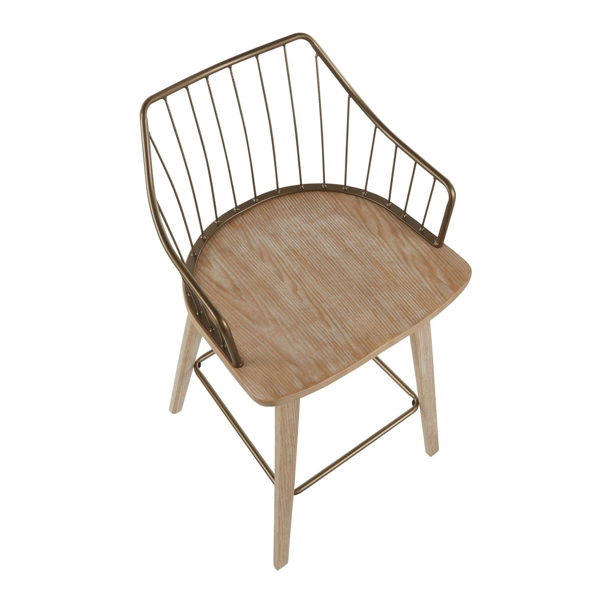Winston Fixed-Height Counter Stool, Wood, 26-in I1I6 - product image 3