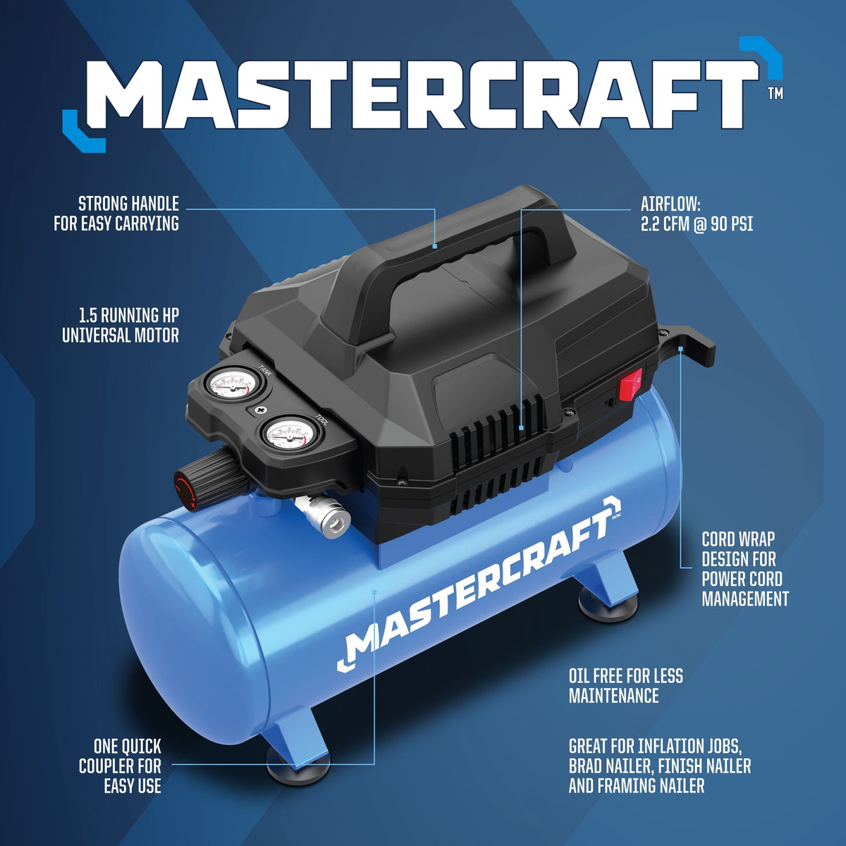 3-Gallon Electric Air Compressor H8R3 - product image 3