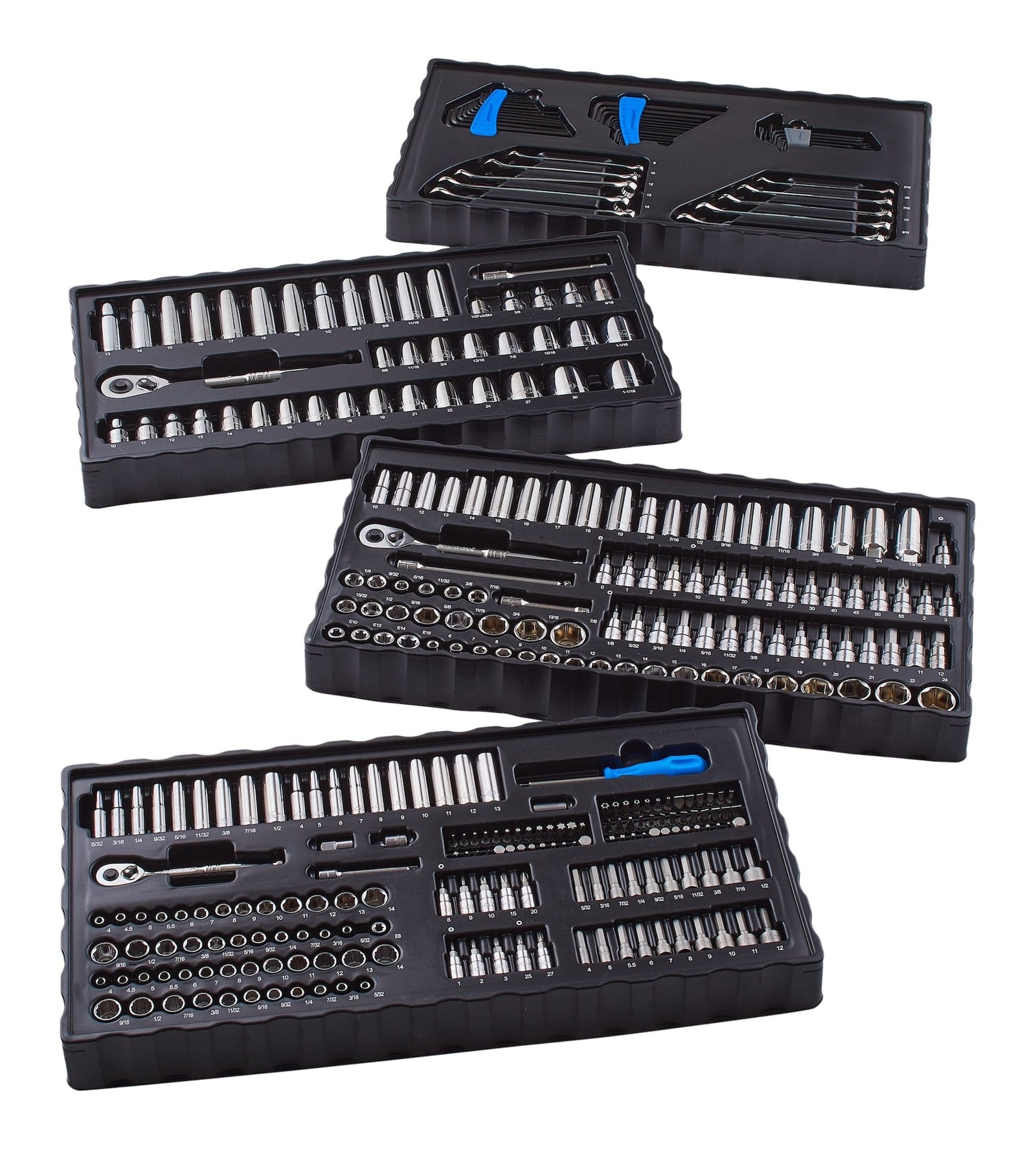 Socket Set, 350-pc, SAE / Metric, CRV, Nickel-Chrome Plating E5C4 - product image 4