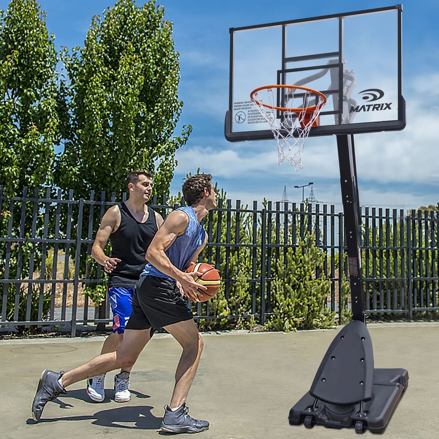 Portable Adjustable Basketball System, 54-in O9Z8 - product image 5