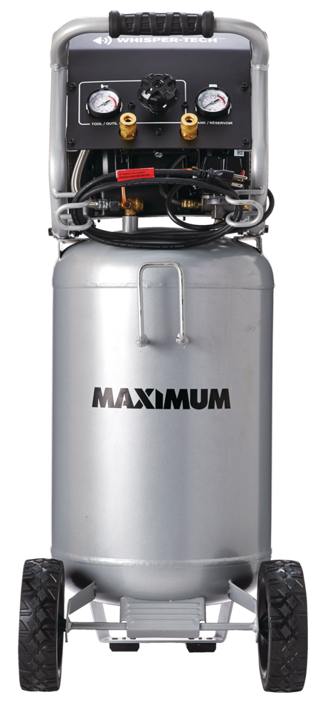 15-Gallon Oil-Free Quiet Portable Vertical Air Compressor with Top Tray G7I9 - product image 5