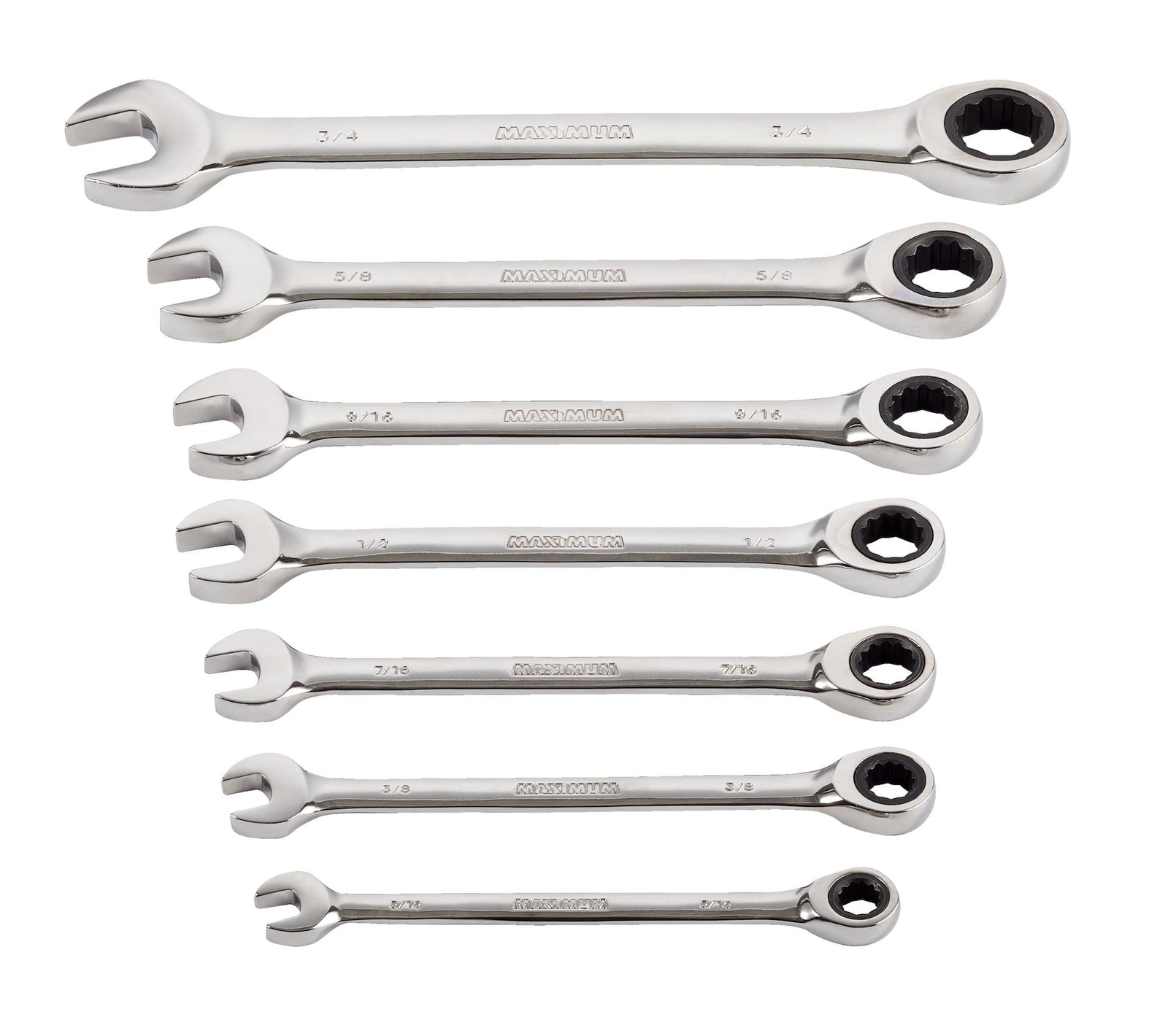 Ratcheting Wrench Set, SAE, Nickel-Chrome Plating, 7-pc L6N2 - product image 4