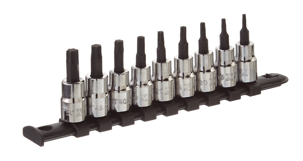 Torx Bit Socket Set, Heat Treated, 9-pc E9M5 - product image 1