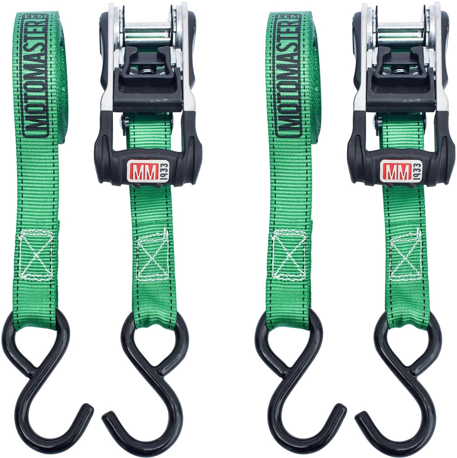 1,500-lb Ratchet Tie Down Straps, with Padded Handle, 1-in x 10-ft, 2-pk X4A9 - product image 4
