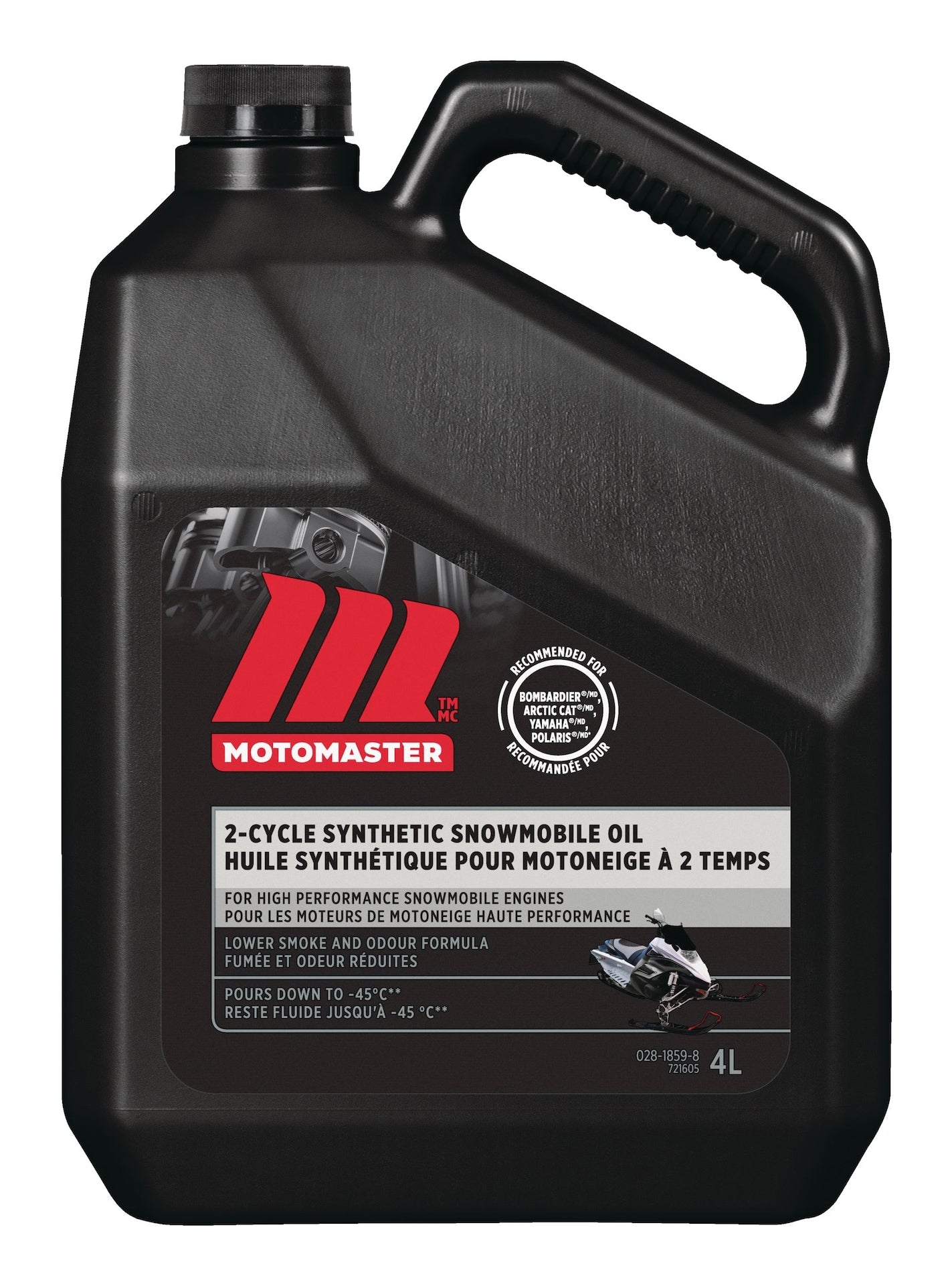 Synthetic 2-Stroke Snowmobile Oil, 4-L Y7V1 - product image 1