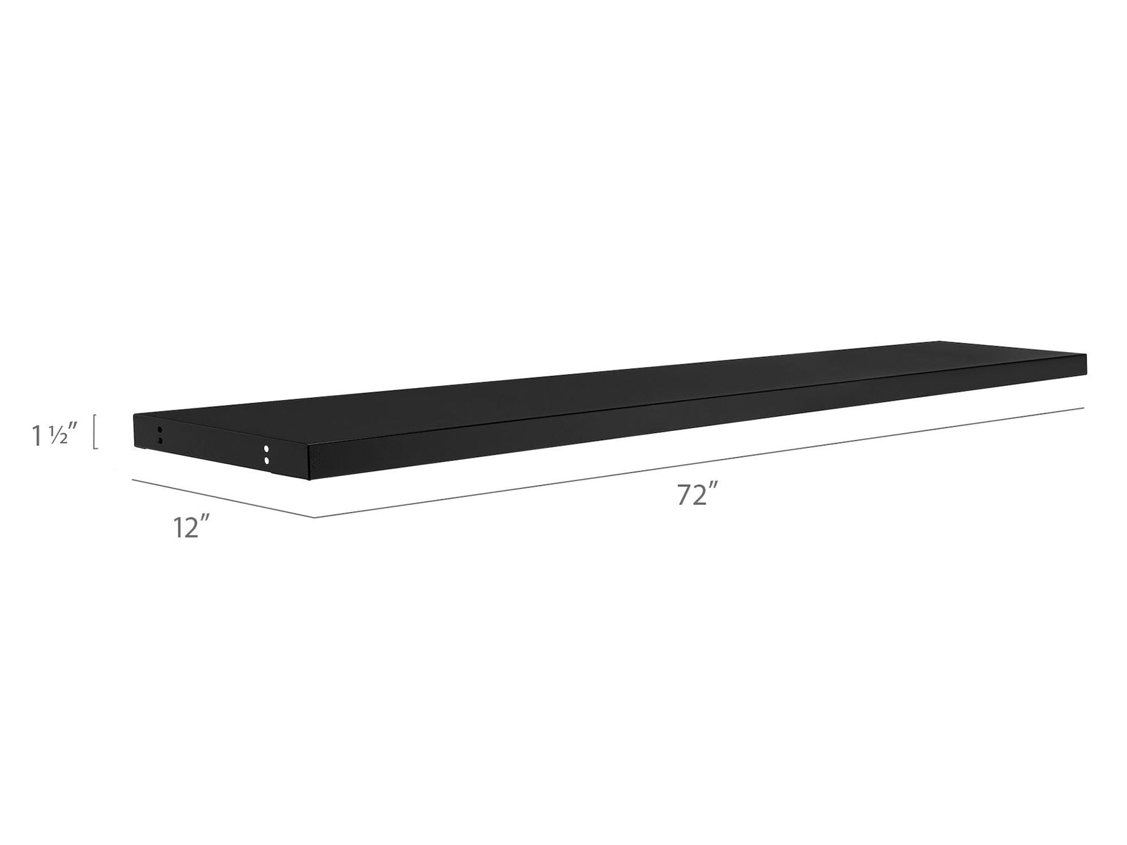 Bold 3.0 Display Wall Shelf Set, 72-in, Black, 2-pk E8R5 - product image 2