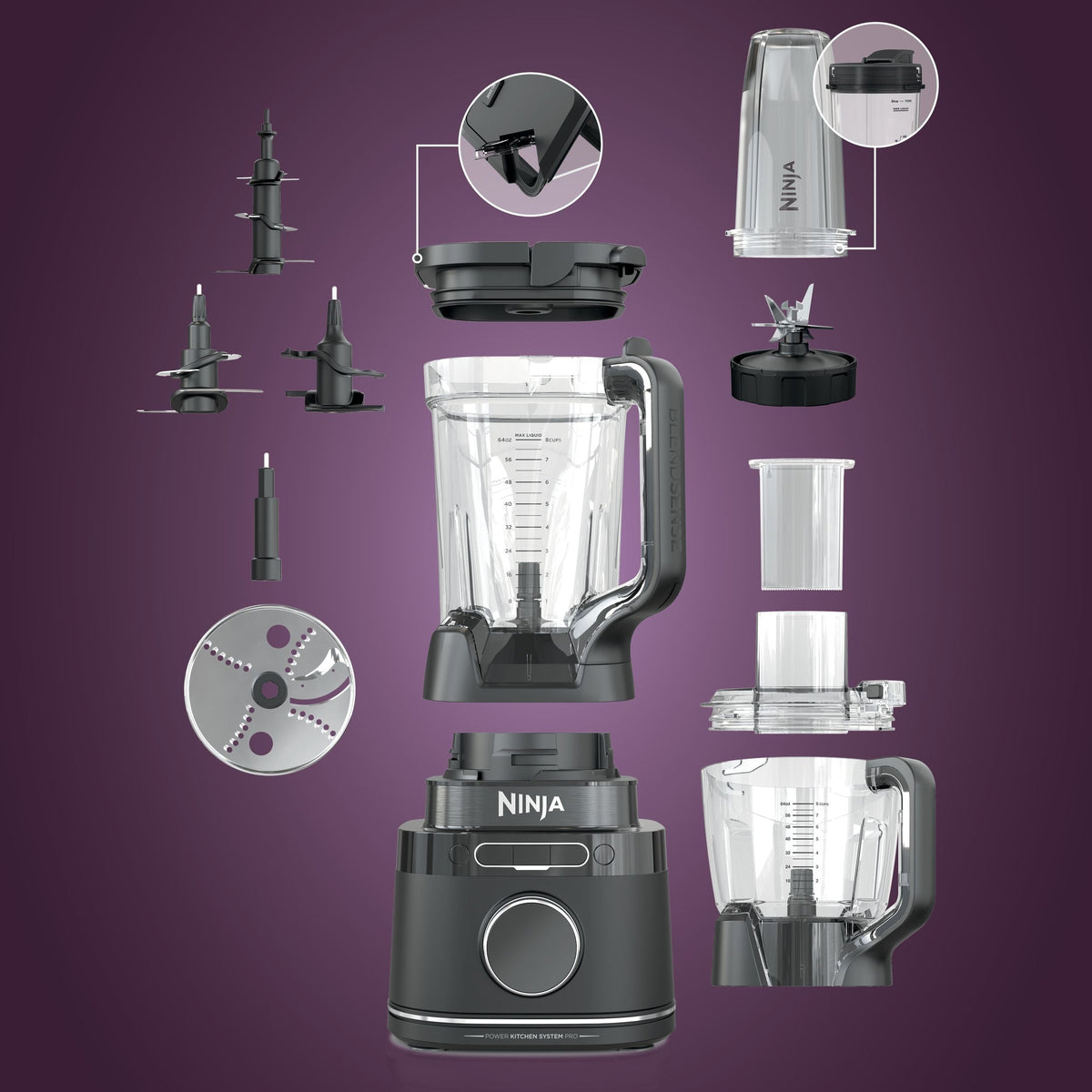 BlendSense Kitchen System Power Blender & Food Processor, 10 Pre-set Programs, 1800W M5W9 - product image 5