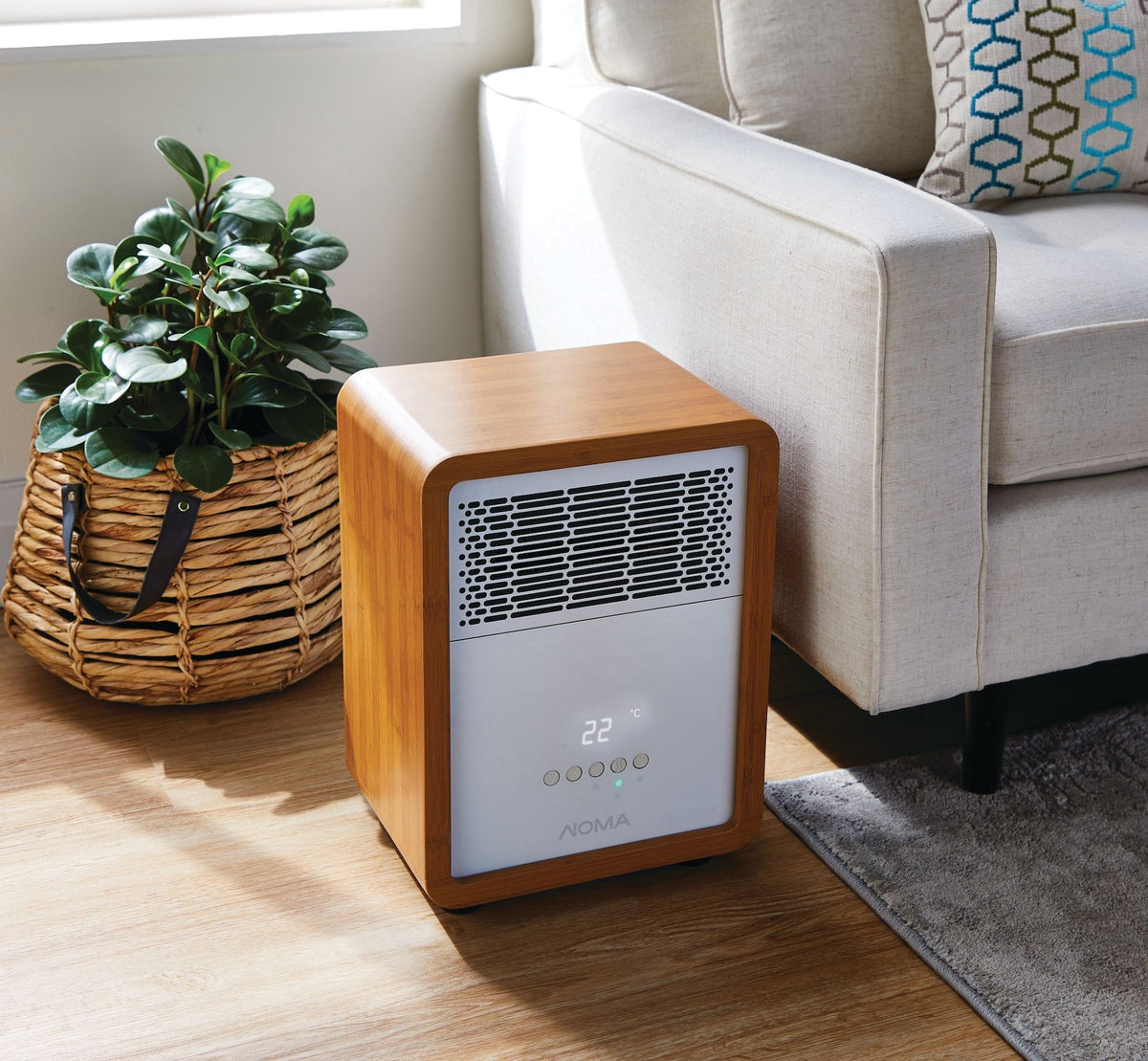 3-Setting Cabinet Heater with Child Lock, Quartz and Radiant Heating, Wood Grain Finish R5Q6 - product image 7